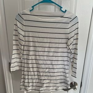 Black and white stripe shirt. Size xsmall from target.